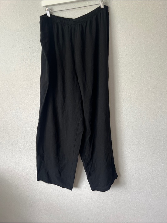 Eileen Fisher Pants - Eileen Fisher Black Linen Pants Size 2X